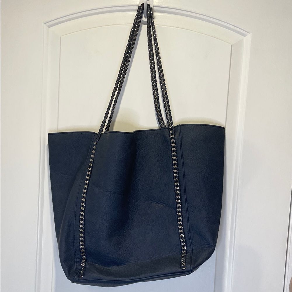 Urban Expressions Matilda Tote Elegant Navy Blue Tote Bag